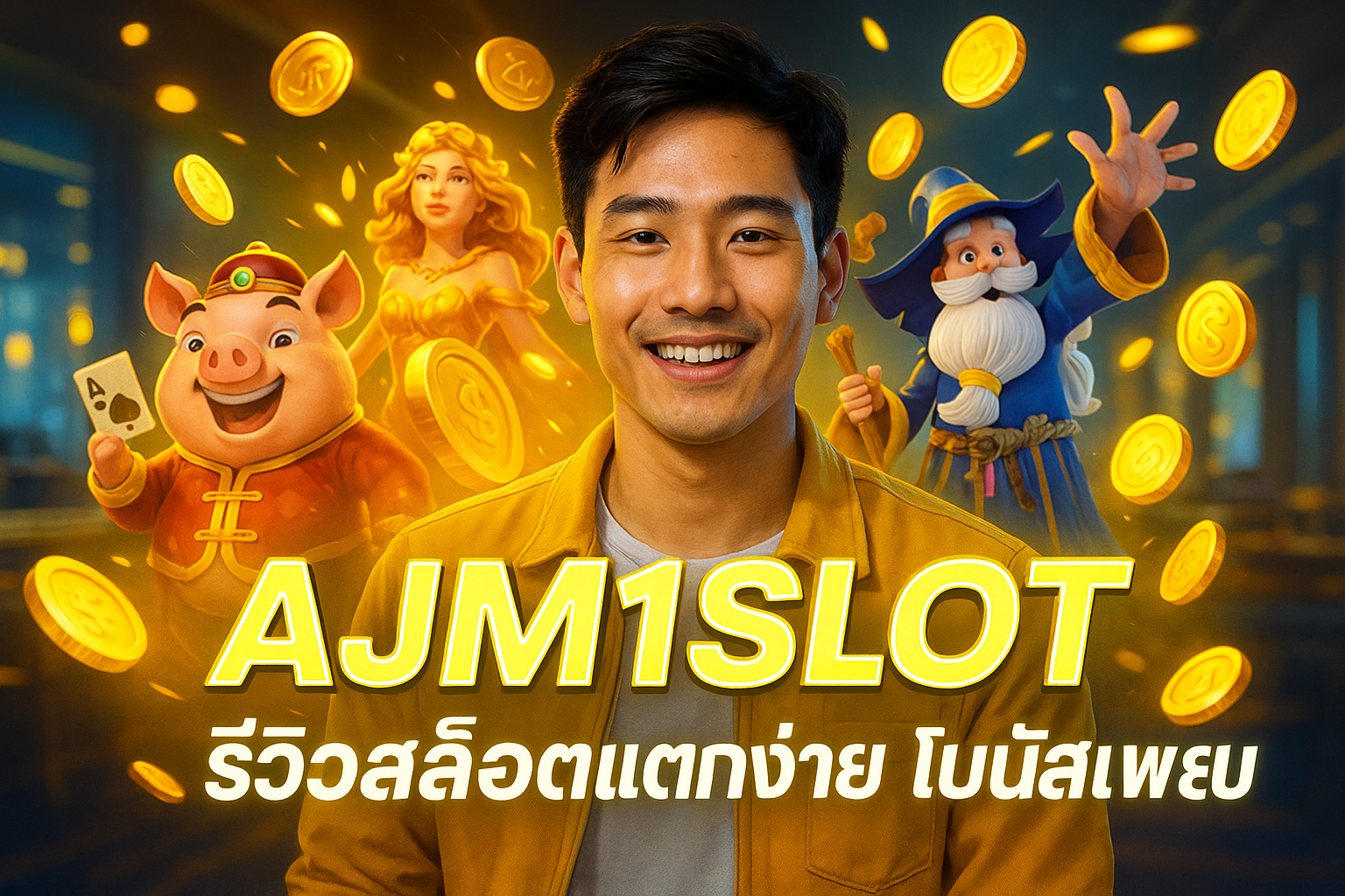 AJM1SLOT รีวิวสล็อตแตกง่าย โบนัสเพียบ